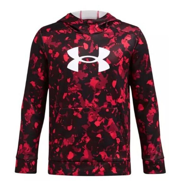 Under Armour Fleece Big Logo‎ Printed Red/Black Camo Size Youth XL NWT - Picture 1 of 1